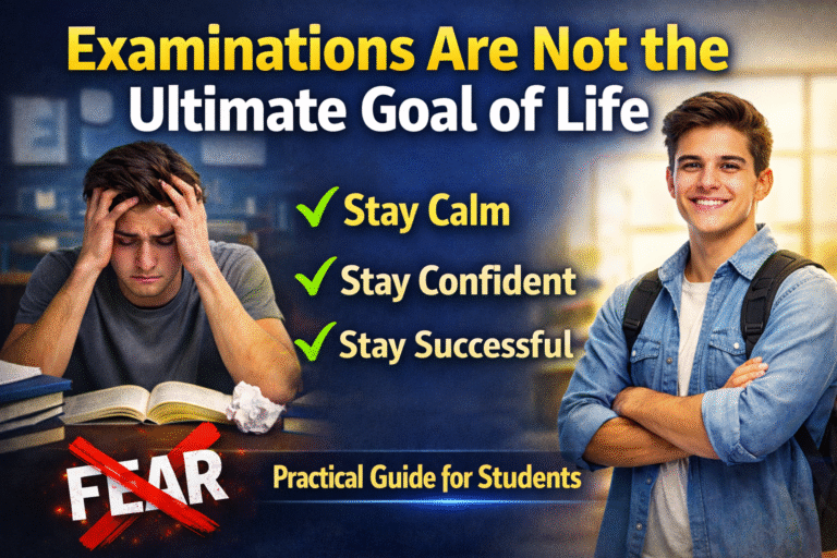 Examinations Are Not the Ultimate Goal of Life: A Practical Guide for Students to Stay Calm, Confident, and Successful